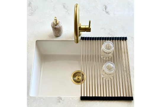 Roll-Up Sink Drainer 47 x 32 - Brushed Brass