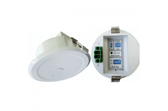 Auto Infra-Red Ceiling-mounted Sensor Urinal Flush Valve Kit - Available Battery or Mains Power