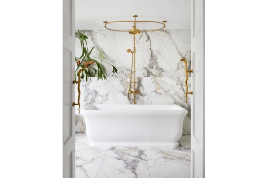 Kirkham 180 x 84 TitanCast Solid Surface Bath - Satin Silk White