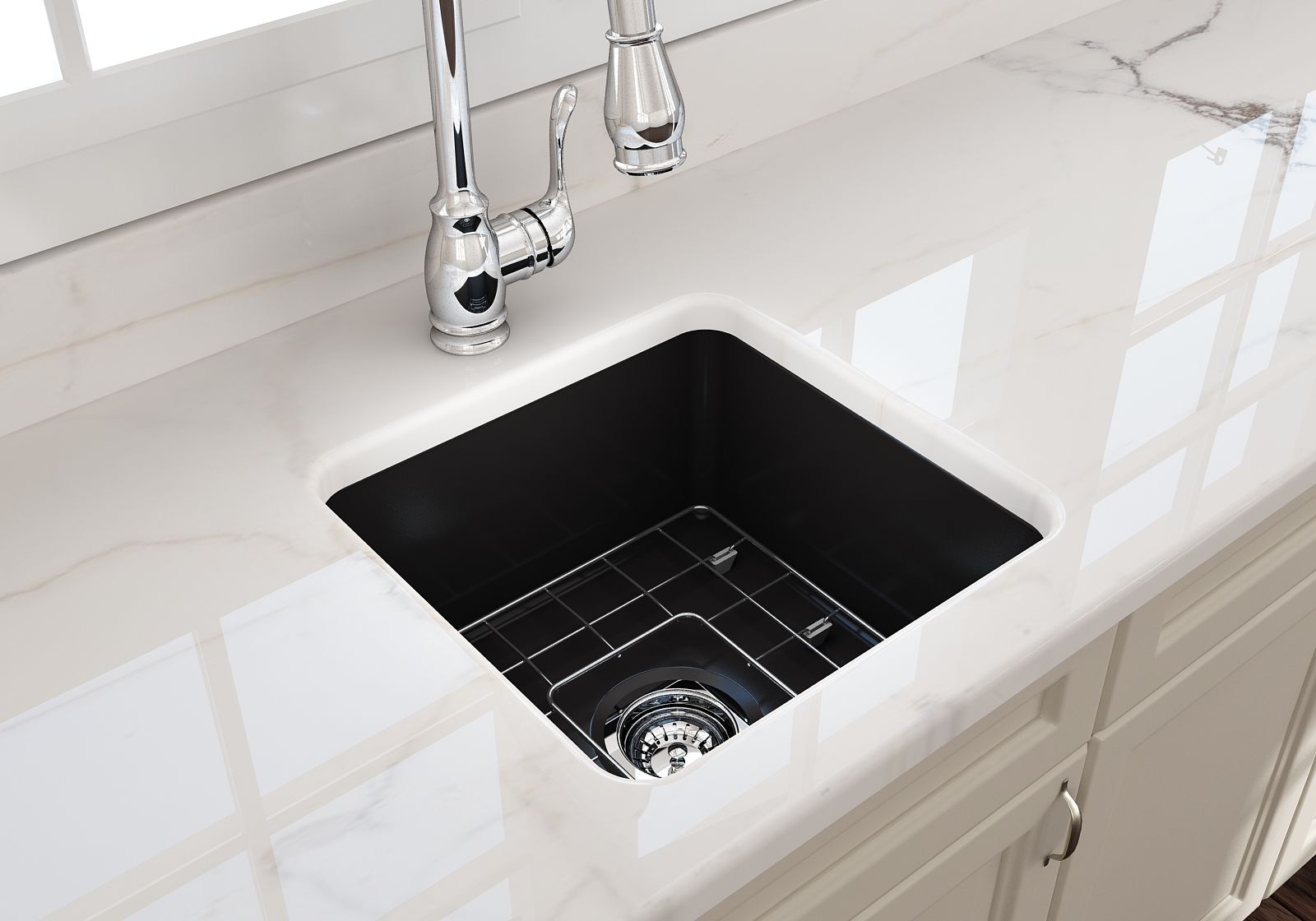 black undermount kitchen sink laminate