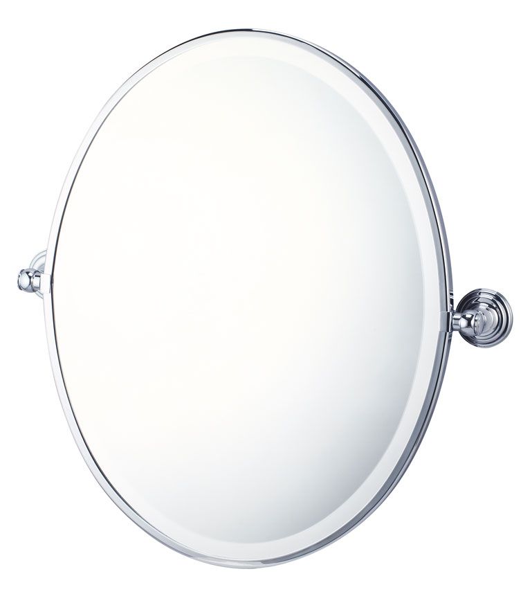 Mayer Pivot Oval Mirror Farmhouse, Pivot Bathroom Mirror