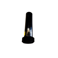 Black Horizontal Flush Pipe for R&T Inwall Cistern incl Rubber Keyseal