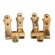 Birmingham Soft Close Seat Hinges in Polished Gold
