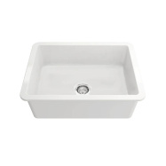 Cuisine 68 x 48 Inset / Undermount Fine Fireclay Matte White Sink