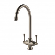 Gosford Double Sink Mixer - Brushed Nickel