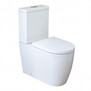 Narva Rimless Close Coupled Back to Wall Toilet Suite with Soft Close Quick Release Seat