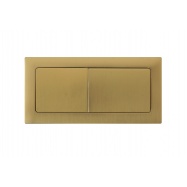 Rectangle Brushed Brass Flush Button