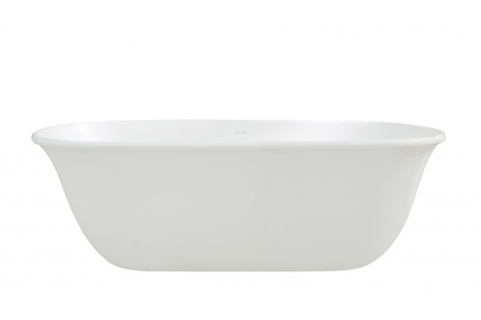 Blanche 162 x 74 TitanCast Freestanding Bath - Satin Silk White
