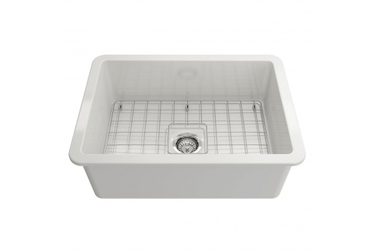 Cuisine 68 Fireclay Sink, Tap & Accessory Package - Chrome