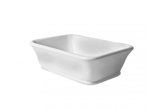 Lynton 53 x 39 TitanCast Solid Surface Above Counter Basin - Gloss White