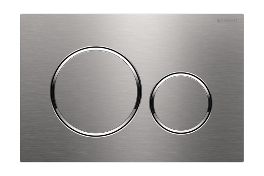 Geberit Brushed Stainless Steel Round Sigma 20 Flush Plate