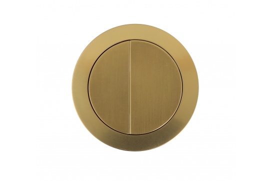 Round Brushed Brass Flush Button