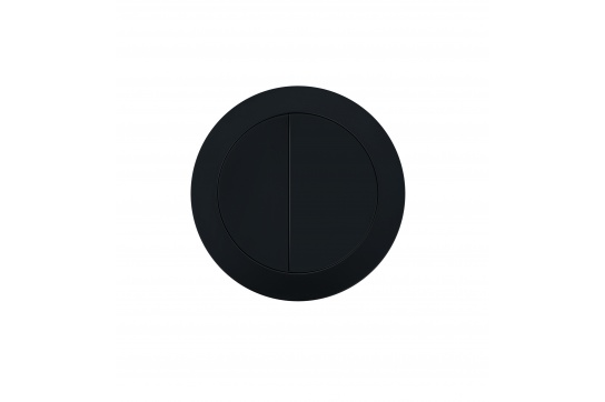 Round Matte Black Flush Button